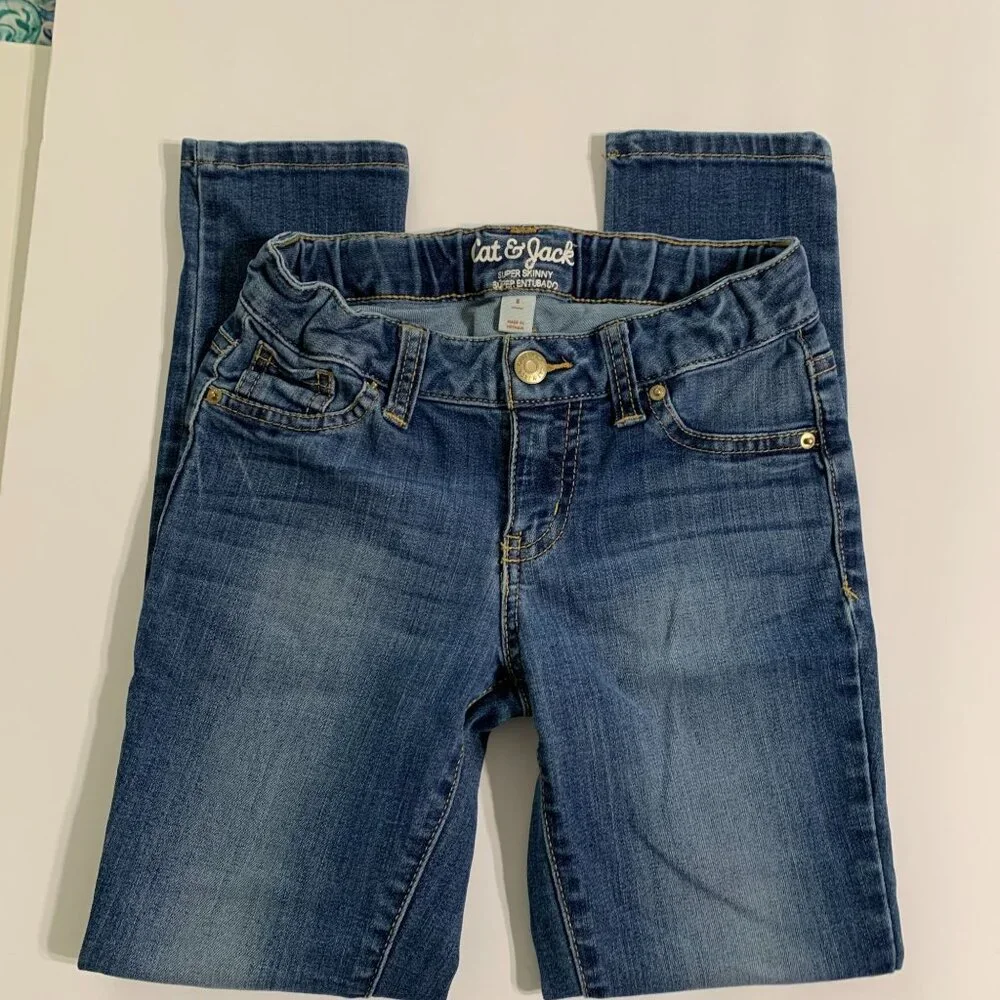 Cat & Jack Girls Super Skinny Jeans Size 8